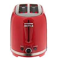 Тостер Centek СТ-1432 RED, 850 Вт, 7 уровней прожарки, 2 тоста, стоп, красный