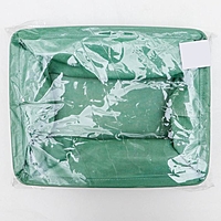 Корзинка для хранения 3 кармана «Тая», 30×24×18 см, цвет бирюзовый