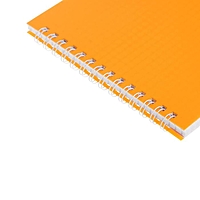 Блокнот А5 60л на гребне Calligrata обл пластик оранжевый