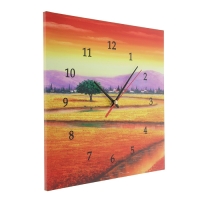 Настенные часы-картина 3 в 1 "Дорога", 30 × 30 см