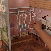 Кукольный домик «Зоя», с мебелью 13 элементов, интерактивный