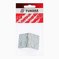 Уголок крепёжный TUNDRA, 40х40х40х2 мм, цинк, в упаковке 1 шт.