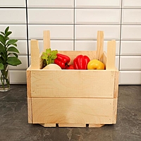 Ящик для овощей и фруктов, 40 × 30 × 30 см, деревянный, с ножками