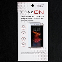 Защитное стекло 9D LuazON для Honor 8X, полный клей, 0.33 мм, 9Н