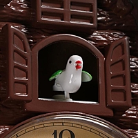 Часы настенные с кукушкой "Белочки", 4 шт 3ААА, плавный ход, 53х7х35 см, коричневые