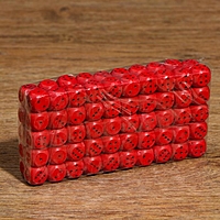 Кубик игральный 1.5х1.5х1.5 см, цветной, красные