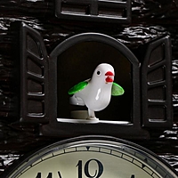 Часы настенные с кукушкой "Белочки", 4 шт 3ААА, плавный ход, 53х7х35 см, чёрные