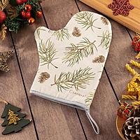 Варежка-прихватка "Christmas tree" 20х28см, саржа, 100% х/л, ватин 250г/м2