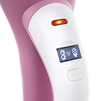 Отпариватель Kitfort КТ-943-1, ручной, 1200 Вт, 0.14 л, 2 в 1, 25 г/мин, бело-розовый