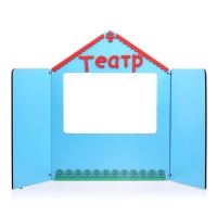 Ширма для кукольного театра, дерево, окно 30 × 20 см