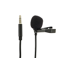 Микрофон GL-119, на прищепке, 3.5 jack, чёрный
