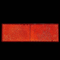 Катафот на самоклеящейся основе, 14,5х5 см, красный