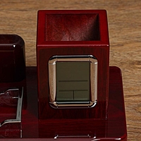 Набор настольный 5в1 (часы, карандашница, глобус, визитница, подставка)