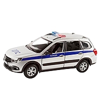 Машина метал "Lada Полиция" 1:24, цв серебр,откр двери,капот,багаж,свет,звук JB1251202