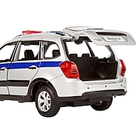 Машина метал "Lada Полиция" 1:24, цв серебр,откр двери,капот,багаж,свет,звук JB1251202