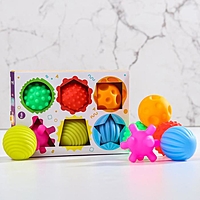Подарочный набор развивающих мячиков "Цвета и формы" 6 шт.