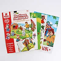 Игрушка развивающая "Веселые липучки. Театр по мотивам русской народной сказки "Теремок"