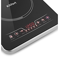 Плитка индукционная Kitfort KT-102, 2000 Вт, 5 программ, 10 режимов, таймер, чёрная