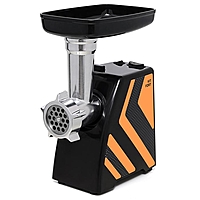 Мясорубка Kitfort KT-2101-3, 1500 Вт, 1.2 кг/мин, 4 насадки, реверс, оранжевая
