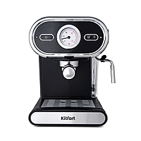 Кофеварка Kitfort KT-702, рожковая, 1100 Вт, 1 л, чёрная