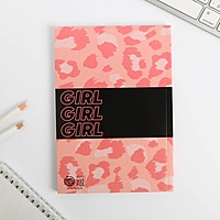 Набор обложка для паспорта и ежедневник "#GIRL"