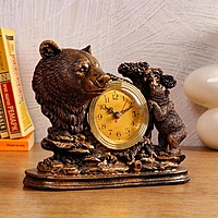 Часы настольные "Медведица", 1 АА, дискретный ход,  23х8.7х19 см