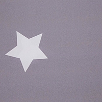 Комплект штор "Этель" Grey stars 145*260 см-2 шт, 100% п/э, 140 г/м2