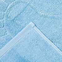 Полотенце для ног жаккард Ножки 50х70 см, небесно-голубой, хлопок 100%, 700г/м2