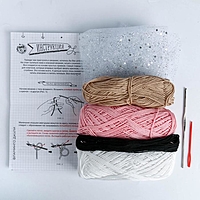 Мягкая игрушка "Фламинго Джули", набор для вязания амигуруми, 17 × 5 × 15 см