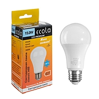 Лампа светодиодная Ecola classic Premium, А60, 15 Вт, Е27, 6500 К, 220 В, 120х60 мм