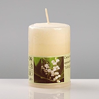 Свеча ароматическая "Ландыш", 4×6 см, в коробке