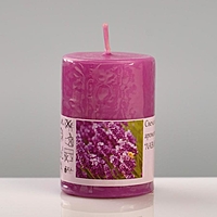 Свеча ароматическая "Лаванда", 4×6 см, в коробке