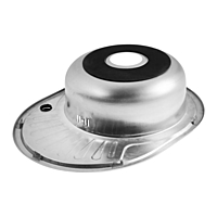 Мойка кухонная MIXLINE 528190, врезная, 0.6 мм, 57х45х16 см, левая, вып. 3 1/2", с сифоном