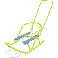 Санки кукольные с толкателем, цвет: лимонный СКУ2/Л