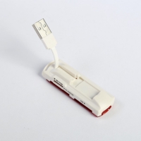 Картридер USB универсальный для карт памяти SD/CF/M2, МИКС