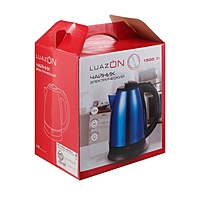 Чайник электрический LuazON LSK-1805, 1500 Вт, 1.8 л, металл, серебристый