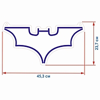Неоновая вывеска "Бэтмен", 45.3 х 23.7 см