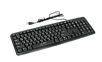 Клавиатура Oklick 180V2 проводная, черный, USB, клавиш 104
