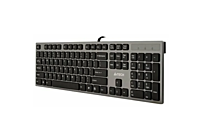 Клавиатура A4Tech KV-300H ножничная, USB, металлик