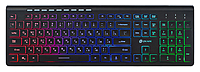 Клавиатура Oklick 490ML черный, USB slim Multimedia LED
