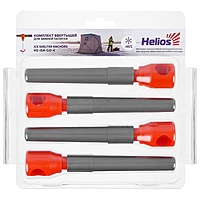 Комплект ввертышей для зимней палатки (-45) серо-оранжевый (4шт/уп) Helios