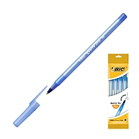 Набор ручек шариковых 4шт BIC Round Stic Classic, узел 1.0мм, синие 944176
