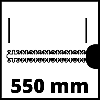 Кусторез электрический Einhell GC-EH 6055/1, 600 Вт, 1400 об/мин, 610 мм, рез 550 мм