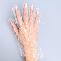 Перчатки одноразовые полиэтиленовые Доляна, 100 шт/уп, 0,6 гр/перчатка