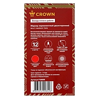 Маркер перманентный двухсторонний 4.0 мм/2.0 мм Crown красный