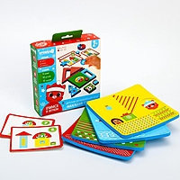 Детский развивающий игровой набор "Новогодний городок" EVA+карточки