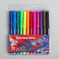 Фломастеры, 12 цветов, Человек-паук