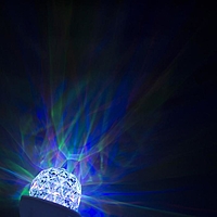 Световой прибор "Хрустальный шар на подставке", 12х12 см, 220V, RGB