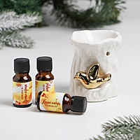 Подарочный набор «Волшебства в Новом году», аромалампа, аромамасло 3 шт