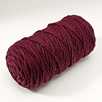 Шнур для вязания 100% хлопок, ширина 5 мм 100м/450гр (Виноградный)